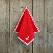 Πετσέτα Κουζίνας Πασχαλινή Bunny Red Nima 40x40cm 100% Cotton