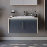 Πάγκος INTENSE Ανθρακί MDF 18mm Λάκα 80 S3BINTE080BAN 80x52.5x41.5cm S3BINTE080BAN