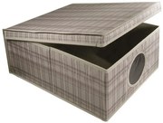 Κουτί Αποθήκευσης Polyester Tartan 48x36x19εκ. Ordinett 50-68030