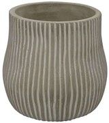 Κασπώ 06-00-23409 Φ17,5x16cm Grey Marhome Κεραμικό