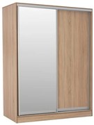 ΝΤΟΥΛΑΠΑ 2ΦΥΛΛΗ 180X60X210Υεκ. ΣΥΡΟΜΕΝΗ ΜΕ ΚΑΘΡΕΠΤΗ SONAMA OAK HM2437