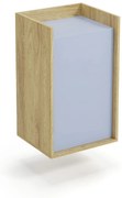 MOBIUS cabinet 1D color: hikora oak/light blue DIOMMI V-PL-MOBIUS-SZAFKA_1D-NIEBIESKI DIOMMI-60-22425