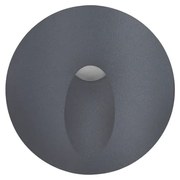 LED HP WALL RECESSED LUMINAIRE 3W 58LM 230VAC 4.000K DARK GREY CRI80 IP65 30.000HRS(INSTAL BOX INC) ACA LG721140G