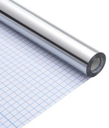 vidaXL Αυτοκόλλητο Επίπλου Άλλο Ασημί 500 x 90 εκ. PET