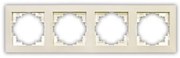 Πλαίσιο Διακόπτη Πρίζας Τετραπλό Lumen-15-0332-Μπεζ 15-0332