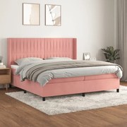 ΚΡΕΒΑΤΙ BOXSPRING ΜΕ ΣΤΡΩΜΑ ΡΟΖ 200X200 ΕΚ. ΒΕΛΟΥΔΙΝΟ 3132824