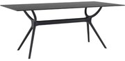 AIR ΤΡΑΠΕΖΙ 180Χ90εκ. BLACK LAMINATE 12mm