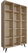 Βιβλιοθήκη Zipa 811MDD3610 100x25x184cm Travertine Beige