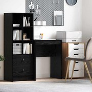vidaXL Γραφείο Μαύρη δρυς 60 x 40 x 76 εκ. Επεξεργασμένο ξύλο
