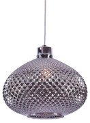 Φωτιστικό Οροφής 77-3739 SE4286-01 SM Ilenia Smoke Glass - Chrome Homelighting Γυαλί