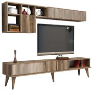 Σύνθεση Τηλεόρασης HM9438.02 180x35x40cm Walnut Μελαμίνη