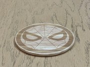 Intra απο ξύλο plywood 3mm-4mm πάχος - Σουβέρ με λογότυπο Spider Man Δίασταση 30x30 cm Intraeaxys-eo4q3e87