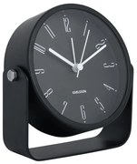 Ρολόι Επιτραπέζιο - Ξυπνητήρι Regal Numbers KA5989BK 11x4x12,3cm Black Karlsson Μέταλλο