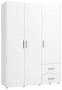 ΝΤΟΥΛΑΠΑ PARNAS 3K2F ΛΕΥΚΟ 149x54x208εκ 11013014