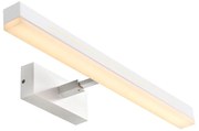 Φωτιστικό Τοίχου Otis 60 2015411001 7,5x60cm Dimmable Led 1650Lm 17W 3000K IP44 White Nordlux Αλουμίνιο, Πλαστικό