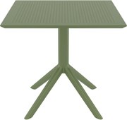 Τραπέζι SKY Olive Green PP 80x80x74cm