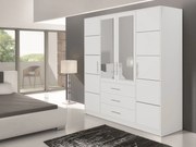 Ντουλάπα Bali 4D τετράφυλλη-Leuko