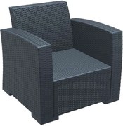 MONACO DARK GREY ΠΟΛΥΘΡΟΝΑ ΠΟΛ/ΝΙΟΥ - (82X79X79εκ.), Χρώμα: DARK GREY - SIESTA