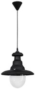 Φωτιστικό Οροφής Μονόφωτο Heronia Pyrofani 26-0024 Black