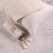 Σετ Σεντόνια Βαμβακερά Μονά Με Λάστιχο 100x200+32εκ. Μονόχρωμα Ecrou Urban Line Melinen 20003156