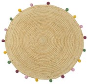 Χαλί Delhi BR-ME001 Round Natural Multi New Plan 150X150cm Round