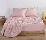 Σεντόνι King Size Βαμβακοσατέν Με Λάστιχο Elements English Rose 180×200+35 – Nef Nef