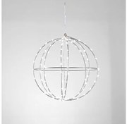Χριστουγεννιάτικη Μπάλα με 144 Mini LED Φ30 ACA-X0614424226-Ασημί X0614424226