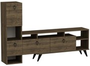 Σύνθεση Τηλεόρασης Emmy 505CRL1928 184,8x35x120cm Walnut