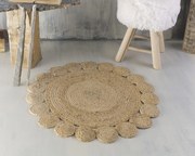 Ταπέτο Στρογγυλό 70cm RYTHMOS Rattan Flower