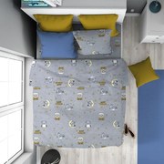 Παπλωματοθήκη Παιδική Sweet Dreams 552 Grey DimCol Μονό 160x240cm 100% Βαμβάκι
