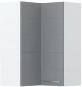 Ντουλάπι κρεμαστό γωνιακό Hudson V9-UG-2K-Λευκό - Γκρι - 64.00Χ64.00Χ91.00cm