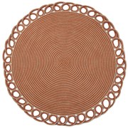 Στρογγυλό Χαλί Καλοκαιρινό (Φ120) Silk Fashion 1911-9 Rust