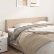vidaXL Κεφαλάρι με Πτερύγια Καπουτσίνο 203x16x78/88εκ. Συνθετικό Δέρμα