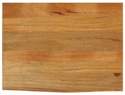 vidaXL Επιφάνεια Τραπεζιού 80x60x3,8 εκ. Live Edge Μασίφ Ξύλο Μάνγκο