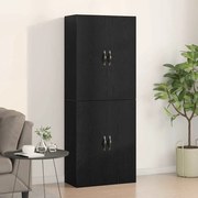 vidaXL Ντουλάπια 2 Τεμάχια σε Μαύρο Δρυ 69,5x34x180 εκ από Επεξεργασμένο Ξύλο