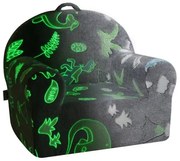 VEVOR Toddler Chair Glow in the Dark Plush Baby Chair Playroom Furniture Grey
