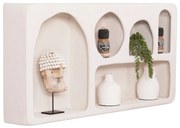 Ράφι Τοίχου Σειρά Santorini MDF Σε Υπολευκό 120x18x60Yεκ