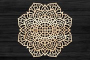 Intra απο ξύλο plywood 3mm-4mm πάχος 3D Mandala για Cricut Δίασταση 30x30 cm INTRAFABR-69575222