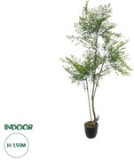 20965 GloboStar®  Artificial Garden GREEN NANDINA PLANT 20965 Διακοσμητικό Φυτό Πράσινη Ναντίνα Φ66 x Υ150cm