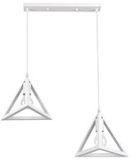 Φωτιστικό Οροφής Triangle 00612 E27 60x22x130cm White GloboStar