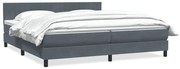 ΚΡΕΒΑΤΙ BOXSPRING ΜΕ ΣΤΡΩΜΑ ΣΚΟΥΡΟ ΓΚΡΙ 180X210 ΕΚ. ΒΕΛΟΥΔΙΝΟ 3316414