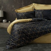 Παπλωματοθήκη Veta 129CTN2767 Με Σεντόνι (Σετ 3τμχ) Gold-Black L'Εssentiel Maison Μονό 160x220cm 100% Βαμβάκι