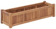vidaXL Ζαρντινιέρα Υπερυψωμένη 100 x 30 x 25 εκ. από Μασίφ Ξύλο Teak