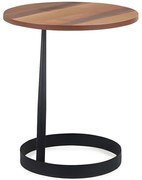 Τραπεζάκι Βοηθητικό Callisto 141HWR1135 50x50x58cm Walnut-Black