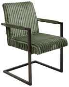 Πολυθρόνα Τραπεζαρίας New Evita Μεταλλική με Μπράτσα Fylliana Λαδί 56x65x87εκ. 2αδα 56x65x87 εκ.