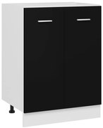 vidaXL Ντουλάπι Δαπέδου Lyon Μαύρο 60x46x81,5 εκ. Επεξ. Ξύλο