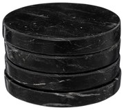 Σουβέρ (Σετ 4τμχ) S-D Black Marble 188890B
