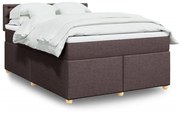 ΚΡΕΒΑΤΙ BOXSPRING ΜΕ ΣΤΡΩΜΑ ΣΚΟΥΡΟ ΚΑΦΕ 140X200 ΕΚ ΥΦΑΣΜΑΤΙΝΟ 3286720