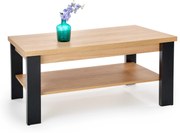 JENNA, c.table, natural hikora / black DIOMMI V-PL-JENNA-LAW-HIKORA/CZARNY