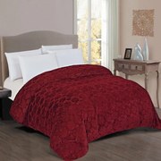 Κουβερτοπάπλωμα 1830 Γούνα-Sherpa 730gsm Bordo DimCol Μονό 160x220cm Πολυέστερ